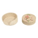 Set 6 posavasos redondos de arpillera sublimable