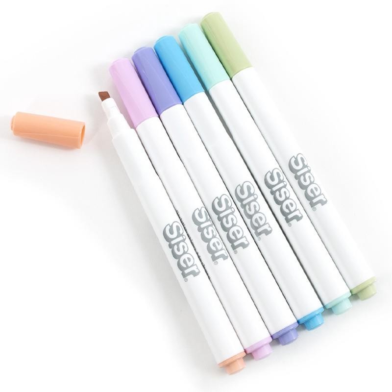 Rotuladores colores pastel pack 6 uds.