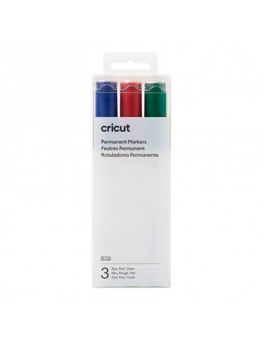 Cricut Venture Set de 3 Rotuladores Permanentes 2,5mm (Azul, rojo y verde)