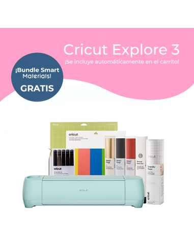 Cricut Explore 3 + Bundle Smart Vinyl ¡GRATIS!