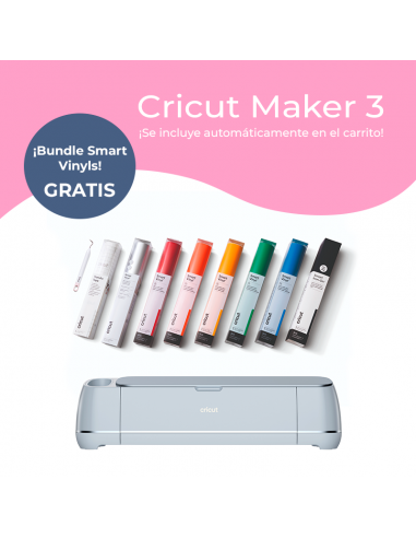 Cricut Maker 3 + Bundle Smart Vinyls ¡Gratis!
