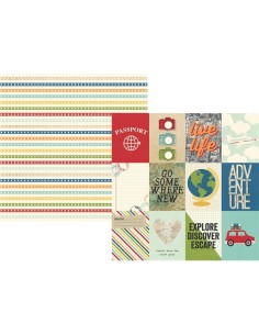 Travel notes - 3x4 Journaling cards elements