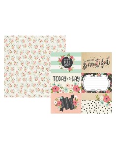 Papel doble cara 12" Bloom - Elements