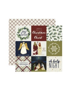 Papel doble cara 12" Oh Holy night - 4*4 Journalig