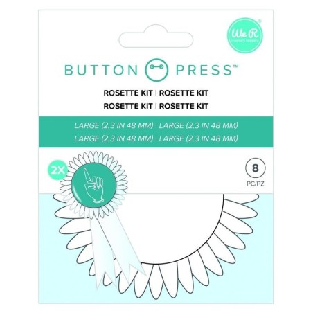 Button Press Rosetas tamaño grande 58mm